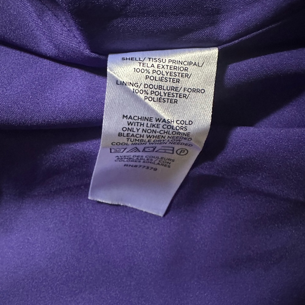 Ann Taylor Plaid Purple Dress - Picture 5 of 6